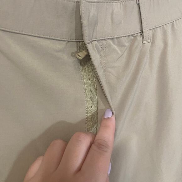 Fabletics The Only Pant Tan Cream Lightweight Outdoor Pant Straight Leg Sz L - Picture 5 of 14